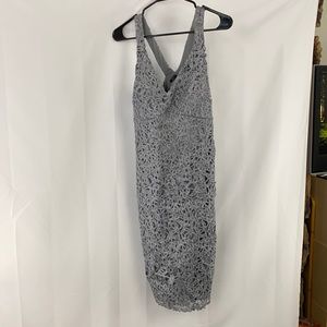 Sequin Lace Sleeveless Maxi Dress